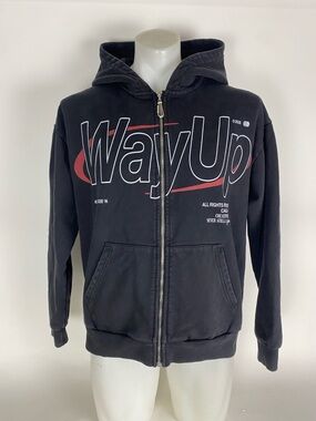 Wayup heavy weight Black Hoodie Men’s Size medium